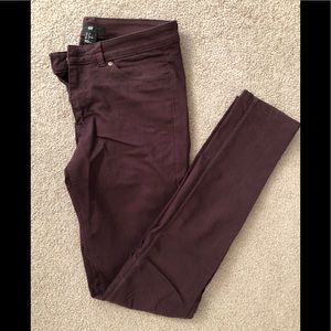 H&M Maroon Skinny Jeans